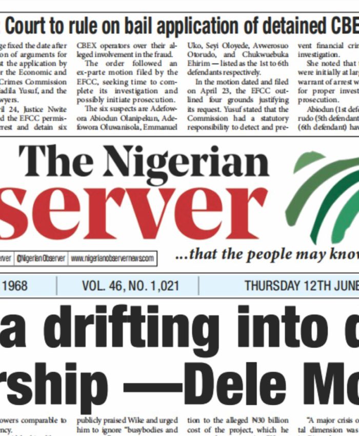 Sports Updates: The Nigerian Observer