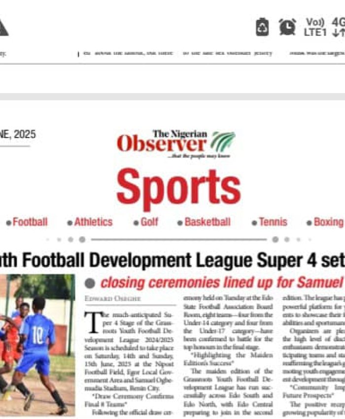 Sports Update: GYFDL Super 4 Sets for June 14-15